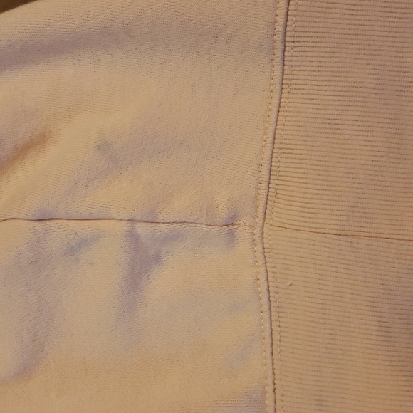 H&m Crew Neck Sweatshirt Embroidered Cut-out Design Peach M VGUC - Picture 4 of 11